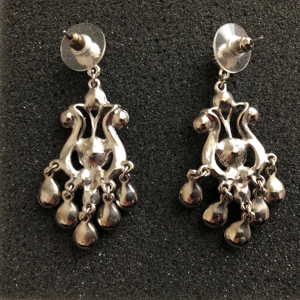 Turquoise And Green Statement Dangle Earrings - image 8